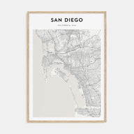 San Diego Map Portrait Poster