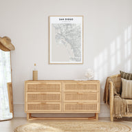 San Diego Map Portrait Poster