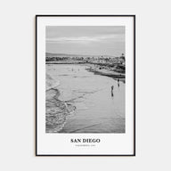 San Diego Portrait B&W No 1 Poster