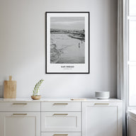 San Diego Portrait B&W No 1 Poster