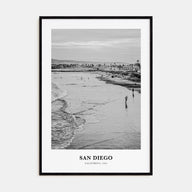 San Diego Portrait B&W No 1 Poster
