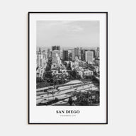 San Diego Portrait B&W No 2 Poster