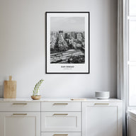 San Diego Portrait B&W No 2 Poster