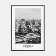 San Diego Portrait B&W No 2 Poster