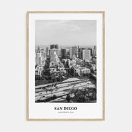 San Diego Portrait B&W No 2 Poster
