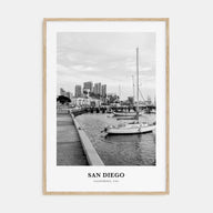 San Diego Portrait B&W No 3 Poster