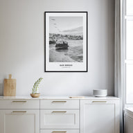 San Diego Portrait B&W No 6 Poster