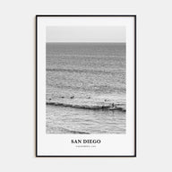 San Diego Portrait B&W No 7 Poster