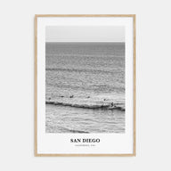 San Diego Portrait B&W No 7 Poster
