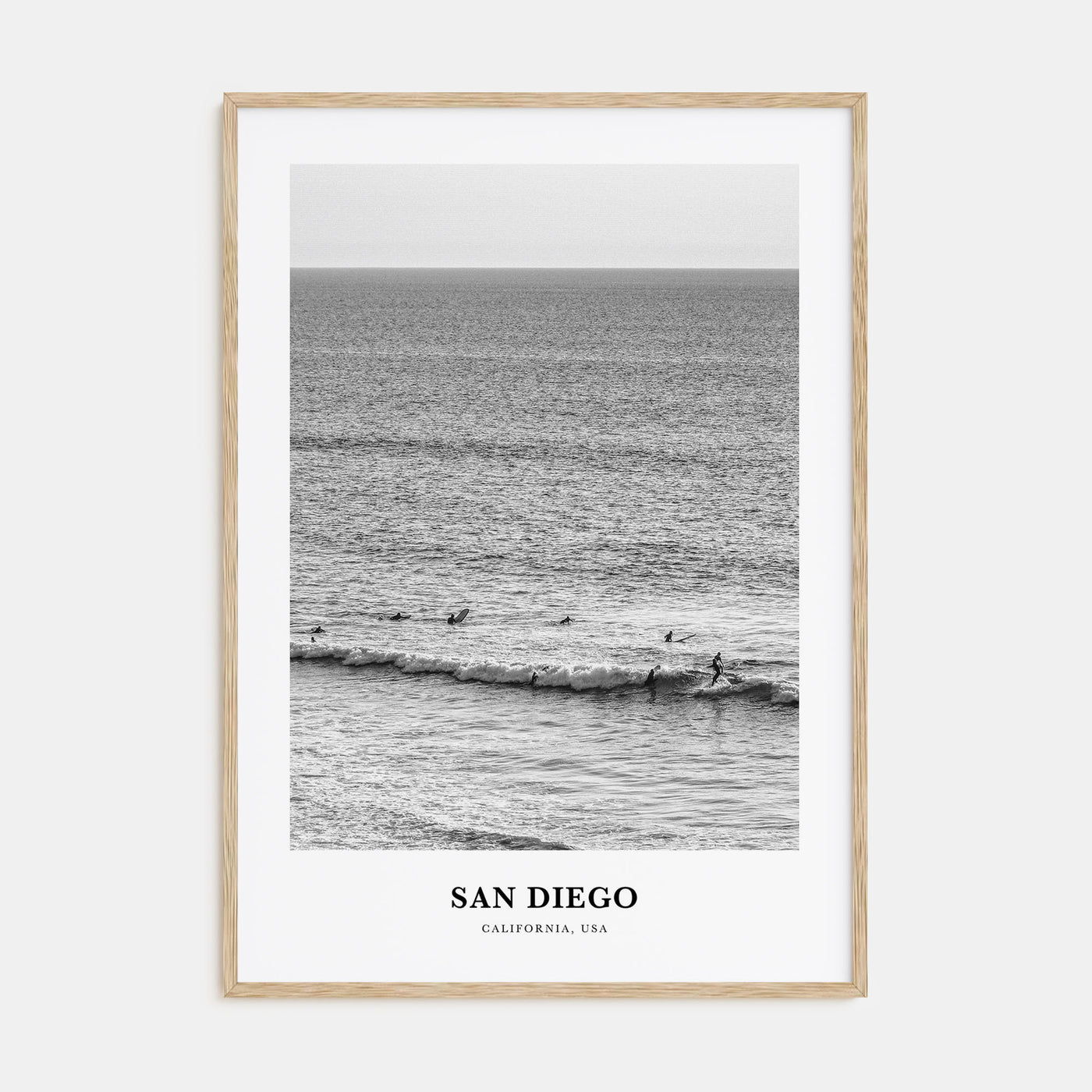 San Diego Portrait B&W No 7 Poster