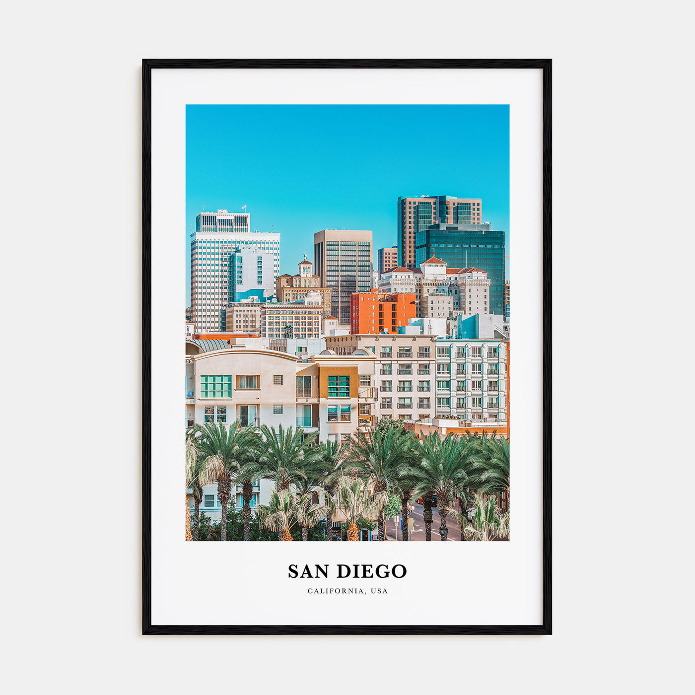 San Diego Portrait Color No 2 Poster