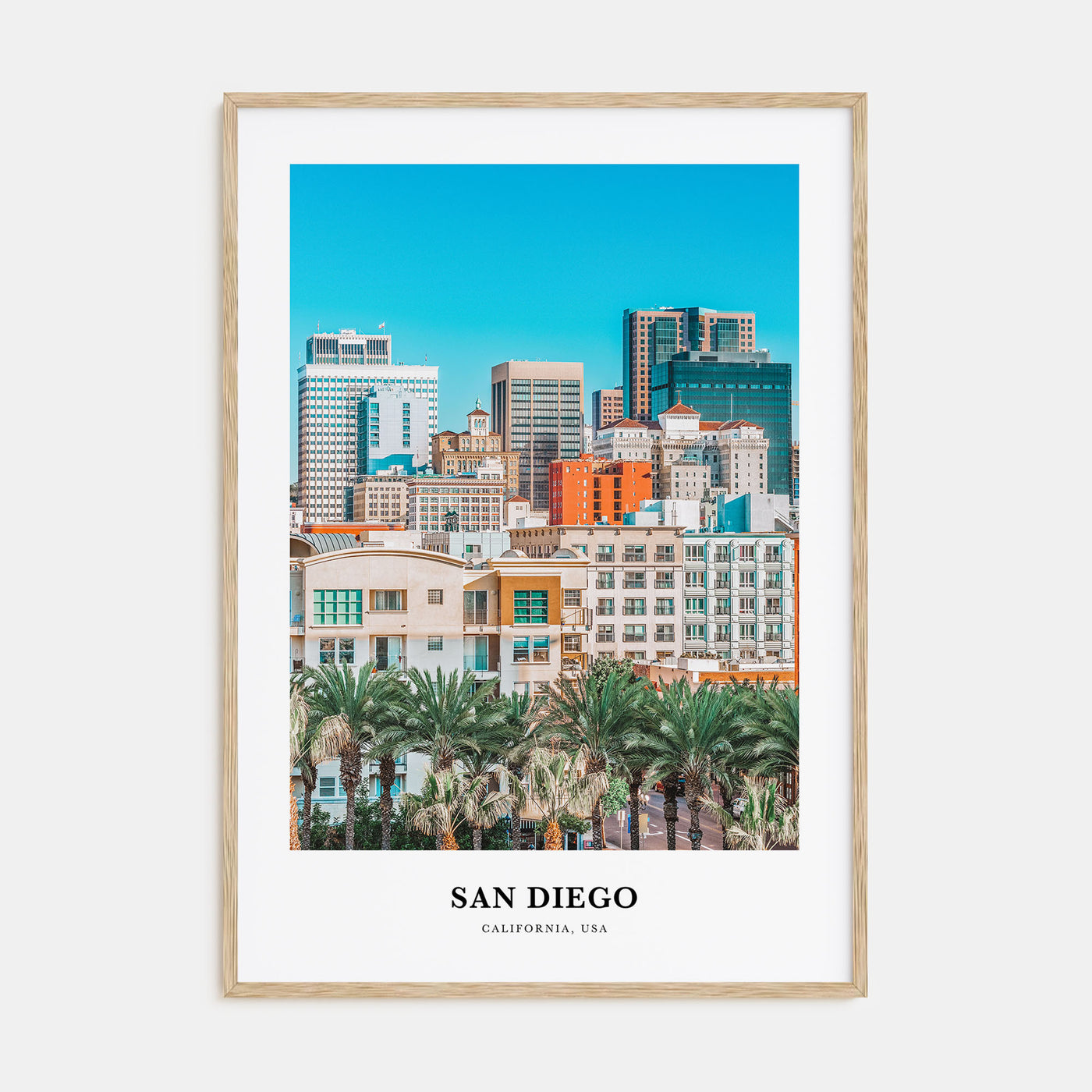 San Diego Portrait Color No 2 Poster