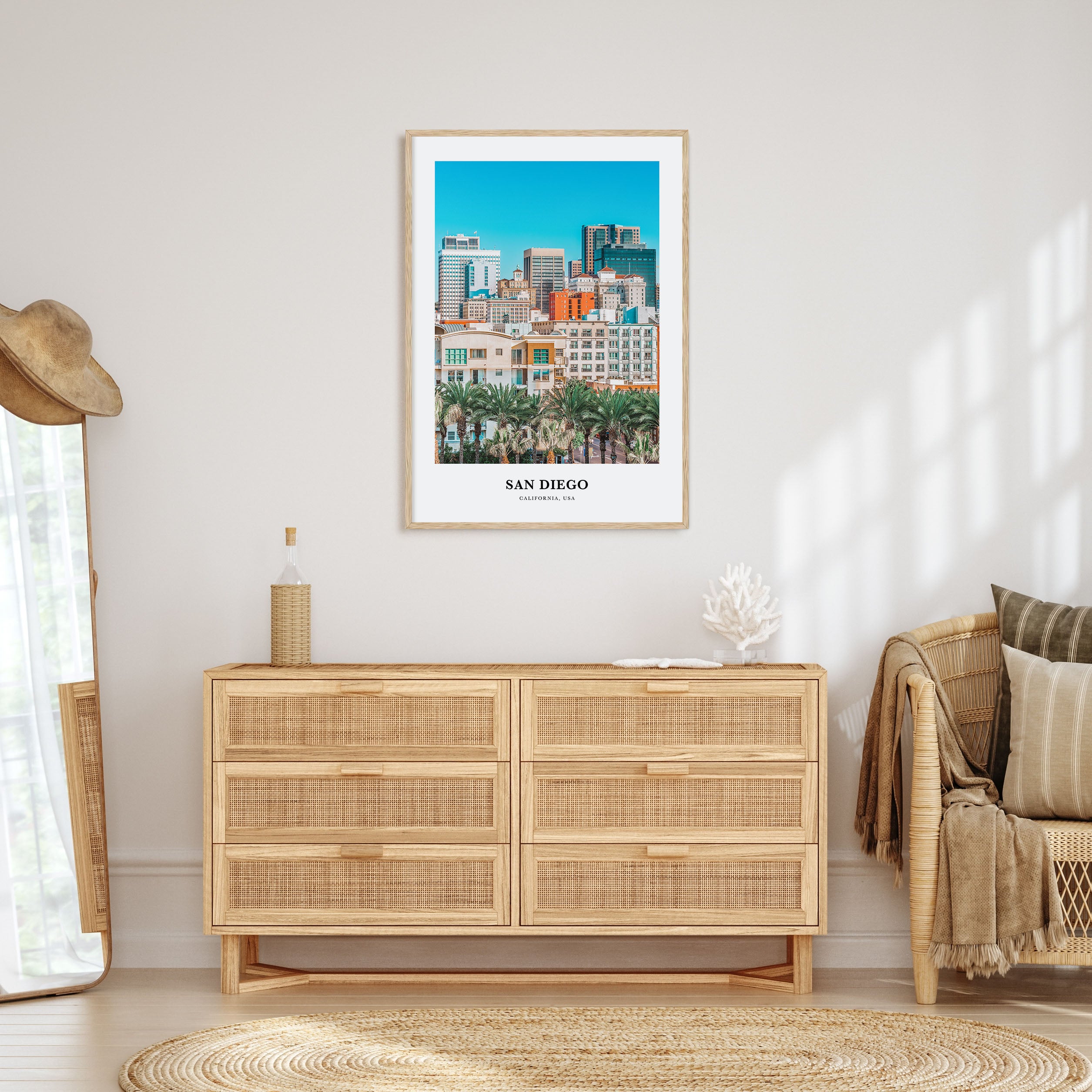 San Diego Portrait Color No 2 Poster