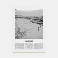 San Diego Travel B&W No 1 Poster