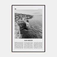 San Diego Travel B&W No 2 Poster