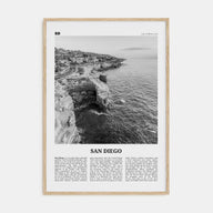 San Diego Travel B&W No 2 Poster