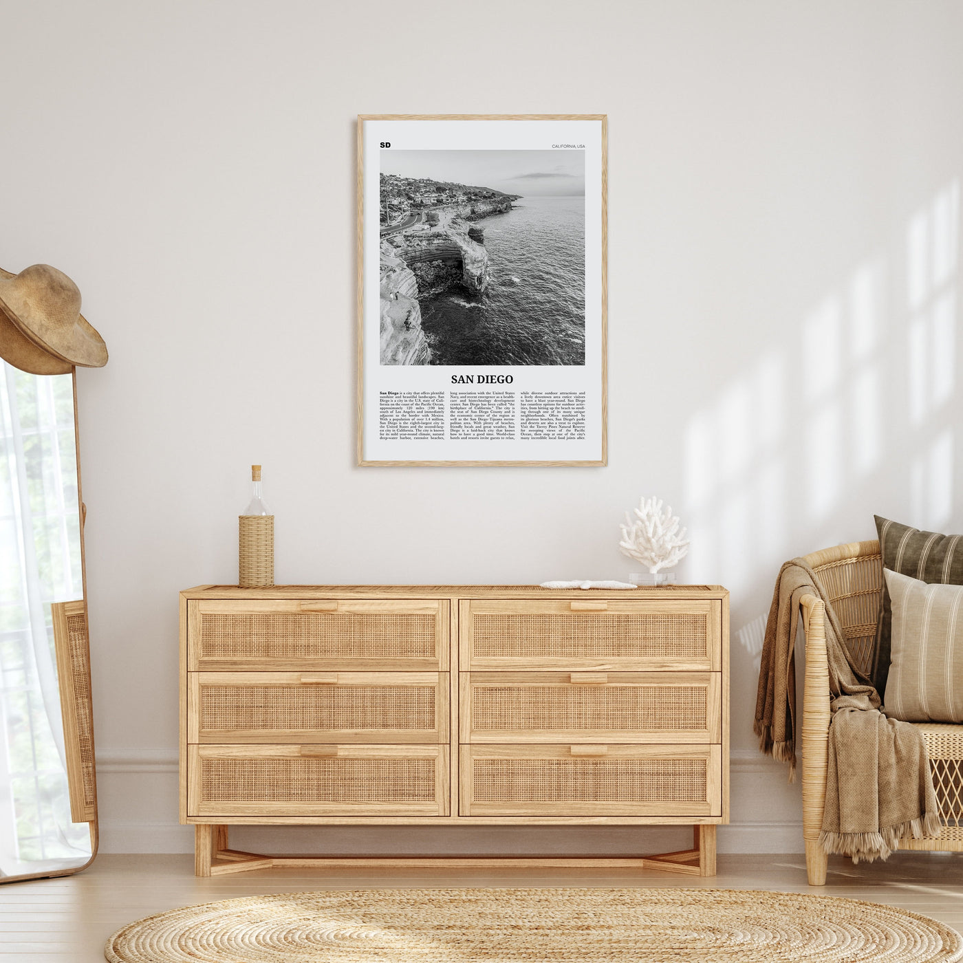 San Diego Travel B&W No 2 Poster