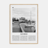 San Diego Travel B&W No 3 Poster