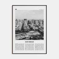 San Diego Travel B&W No 7 Poster