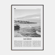 San Diego Travel B&W No 8 Poster