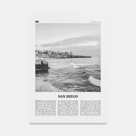 San Diego Travel B&W No 8 Poster