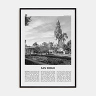 San Diego Travel B&W No 9 Poster