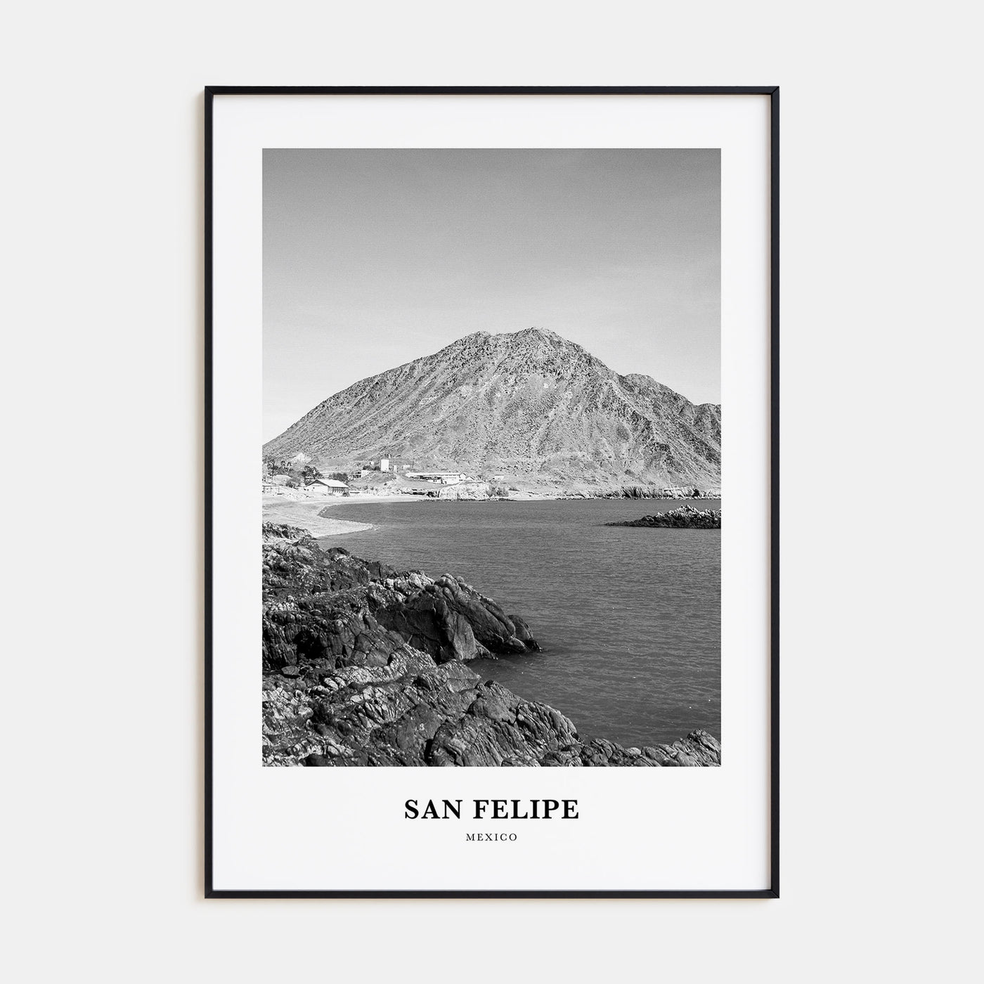 San Felipe Portrait B&W Poster
