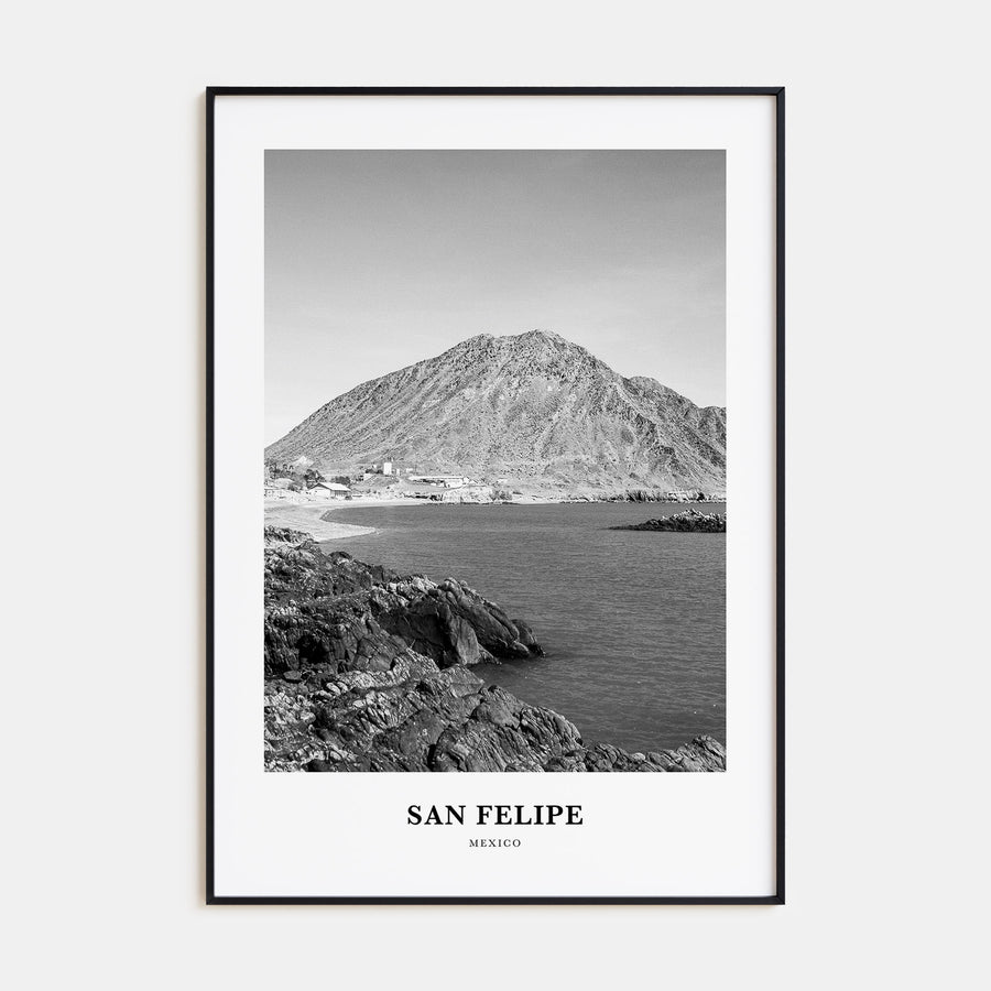San Felipe Portrait B&W Poster