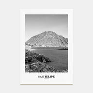 San Felipe Portrait B&W Poster