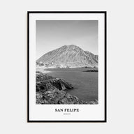 San Felipe Portrait B&W Poster