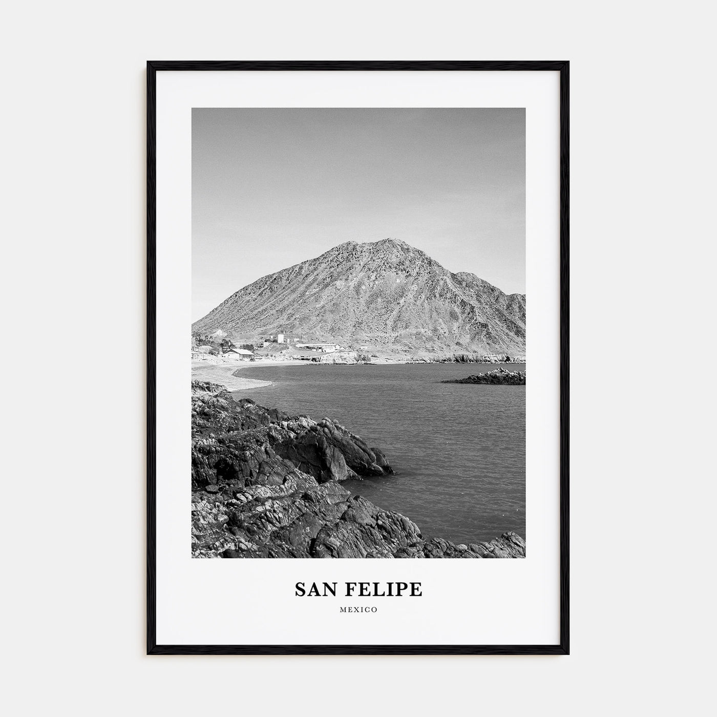 San Felipe Portrait B&W Poster