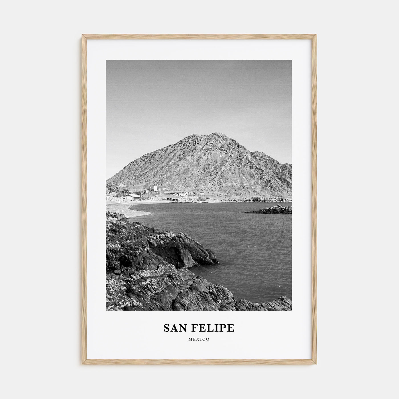 San Felipe Portrait B&W Poster