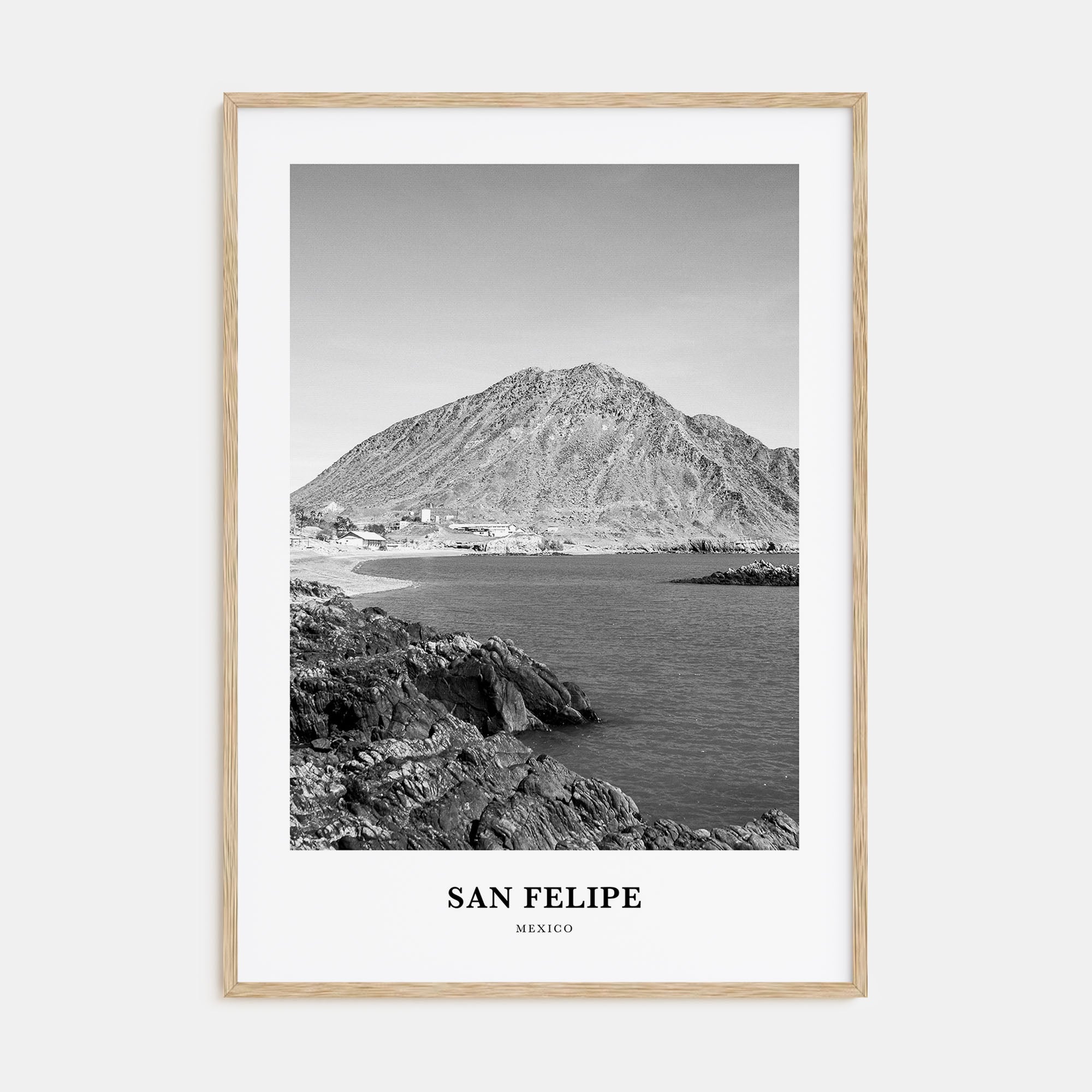 San Felipe Portrait B&W Poster