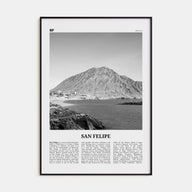 San Felipe Travel B&W Poster