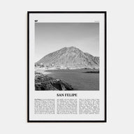 San Felipe Travel B&W Poster