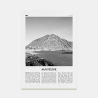 San Felipe Travel B&W Poster