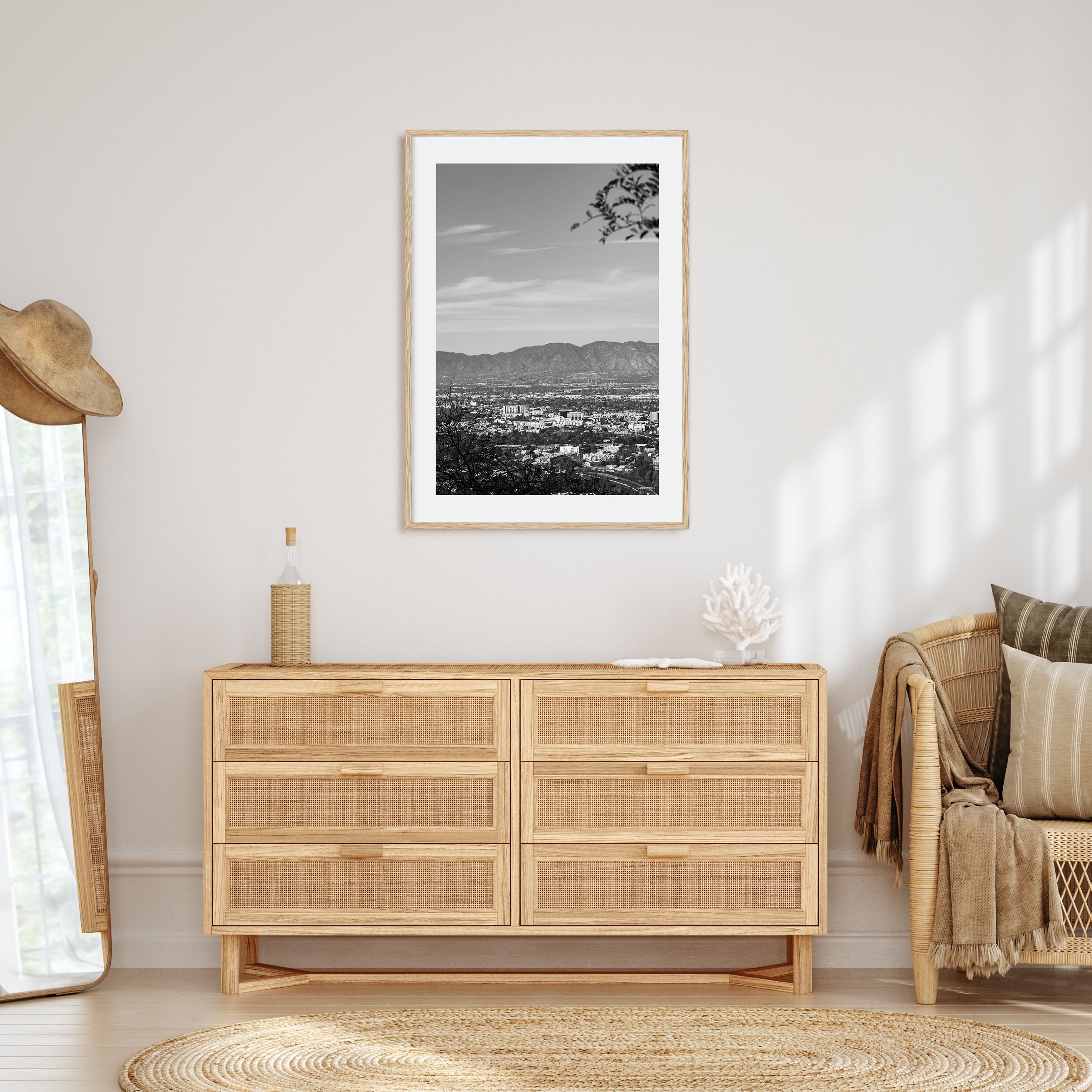 San Fernando Valley Photo B&W Poster