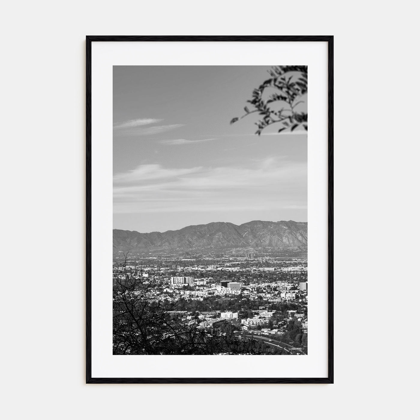 San Fernando Valley Photo B&W Poster