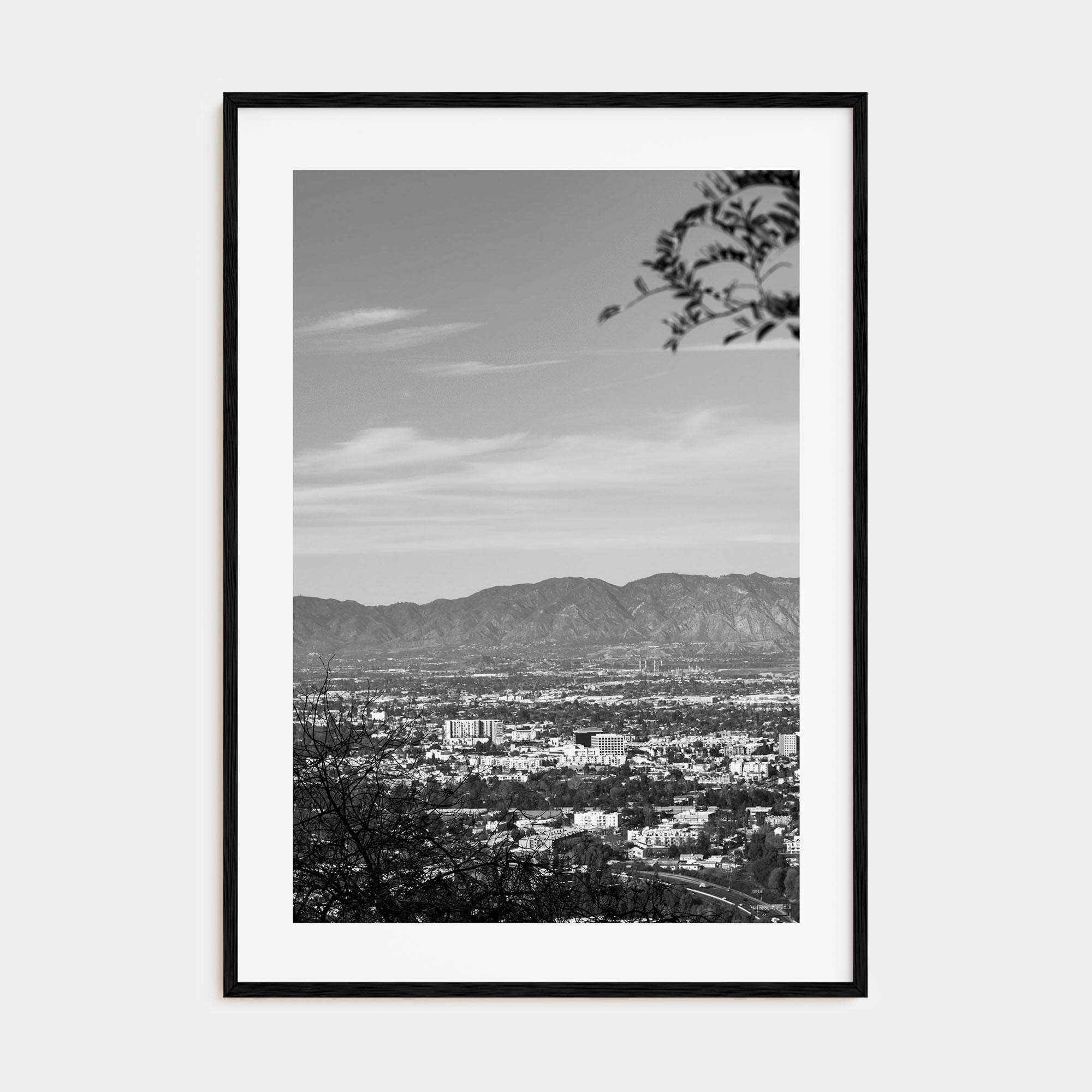 San Fernando Valley Photo B&W Poster