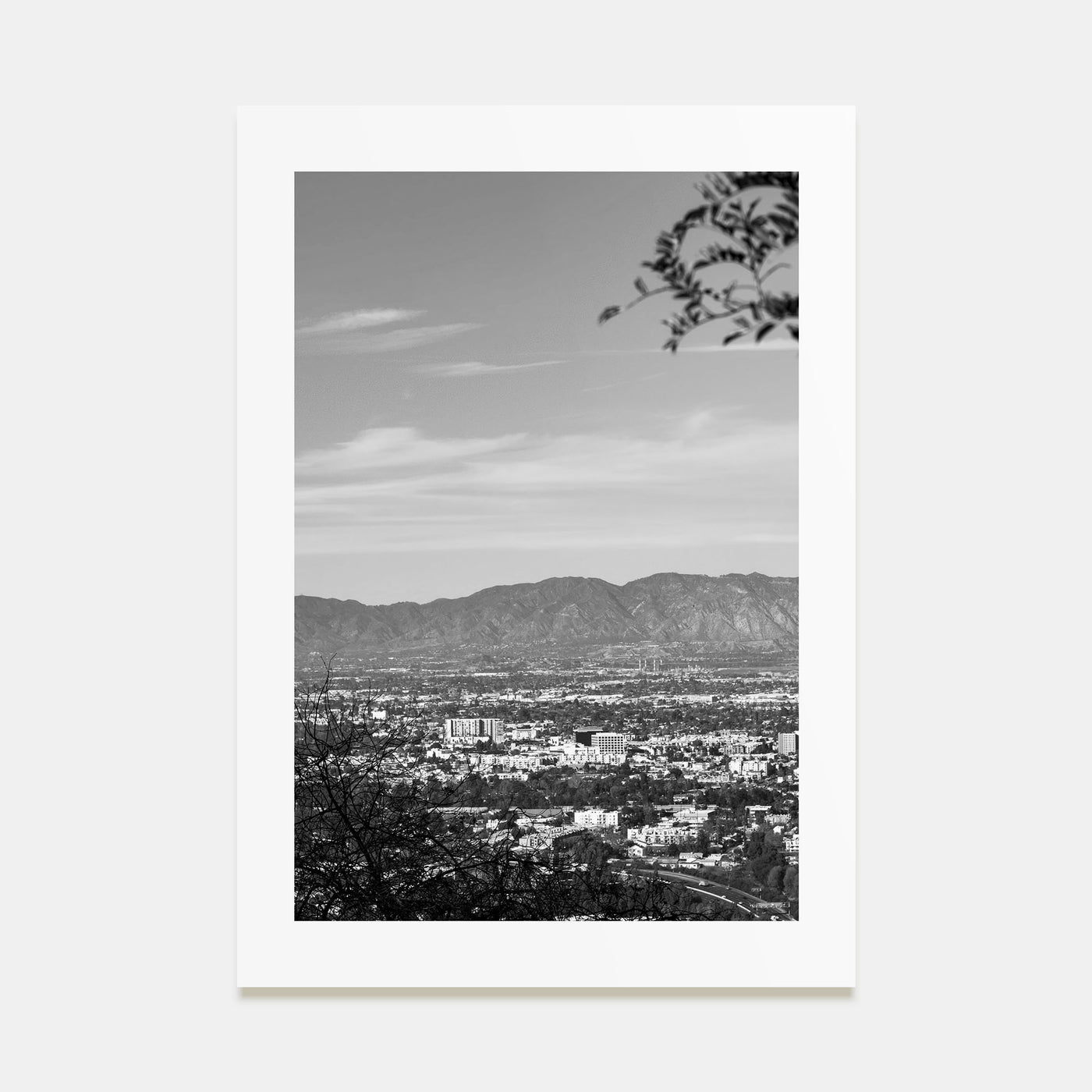 San Fernando Valley Photo B&W Poster