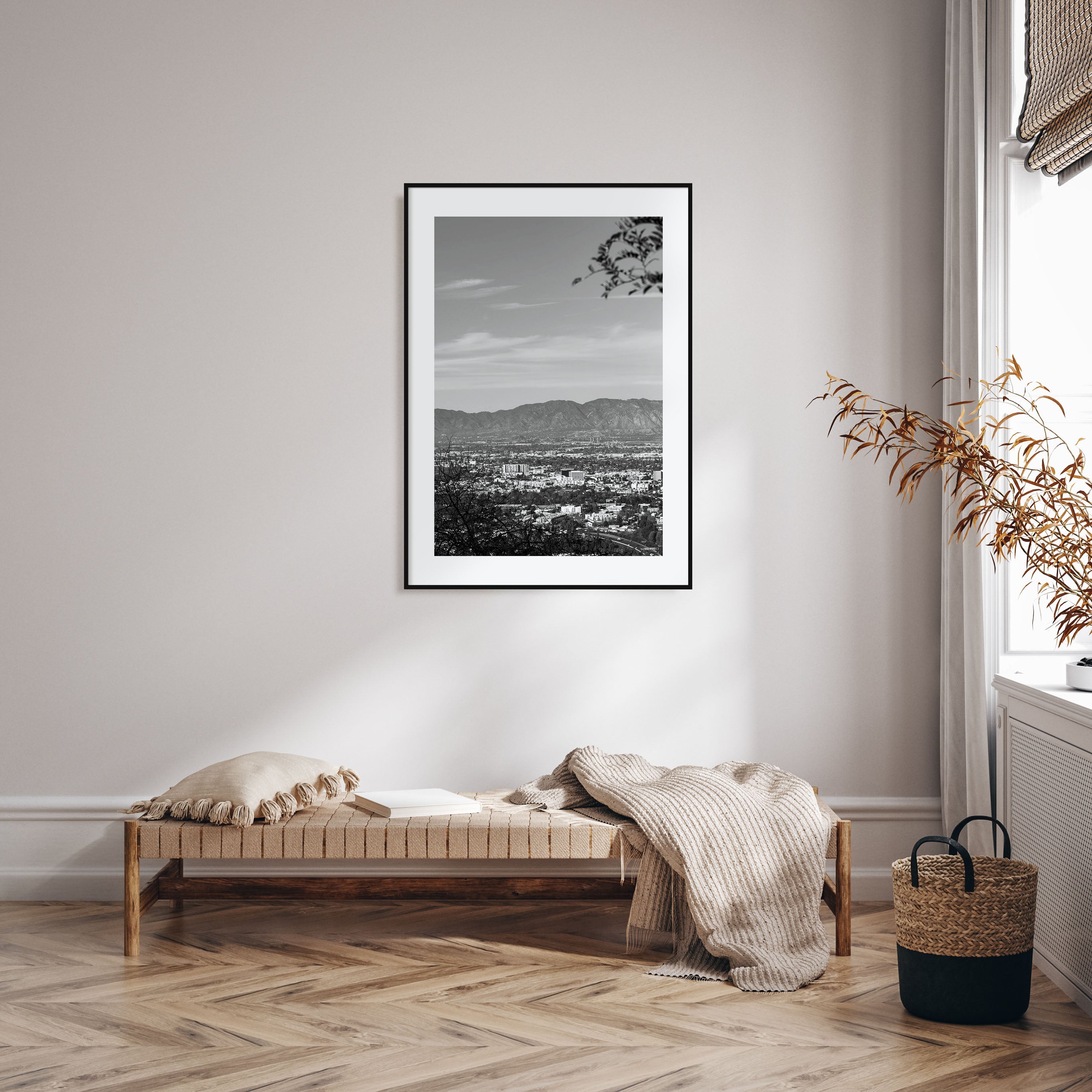 San Fernando Valley Photo B&W Poster