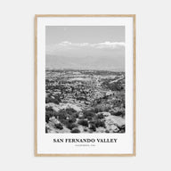 San Fernando Valley Portrait B&W Poster