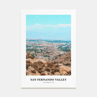 San Fernando Valley Portrait Color No 2 Poster