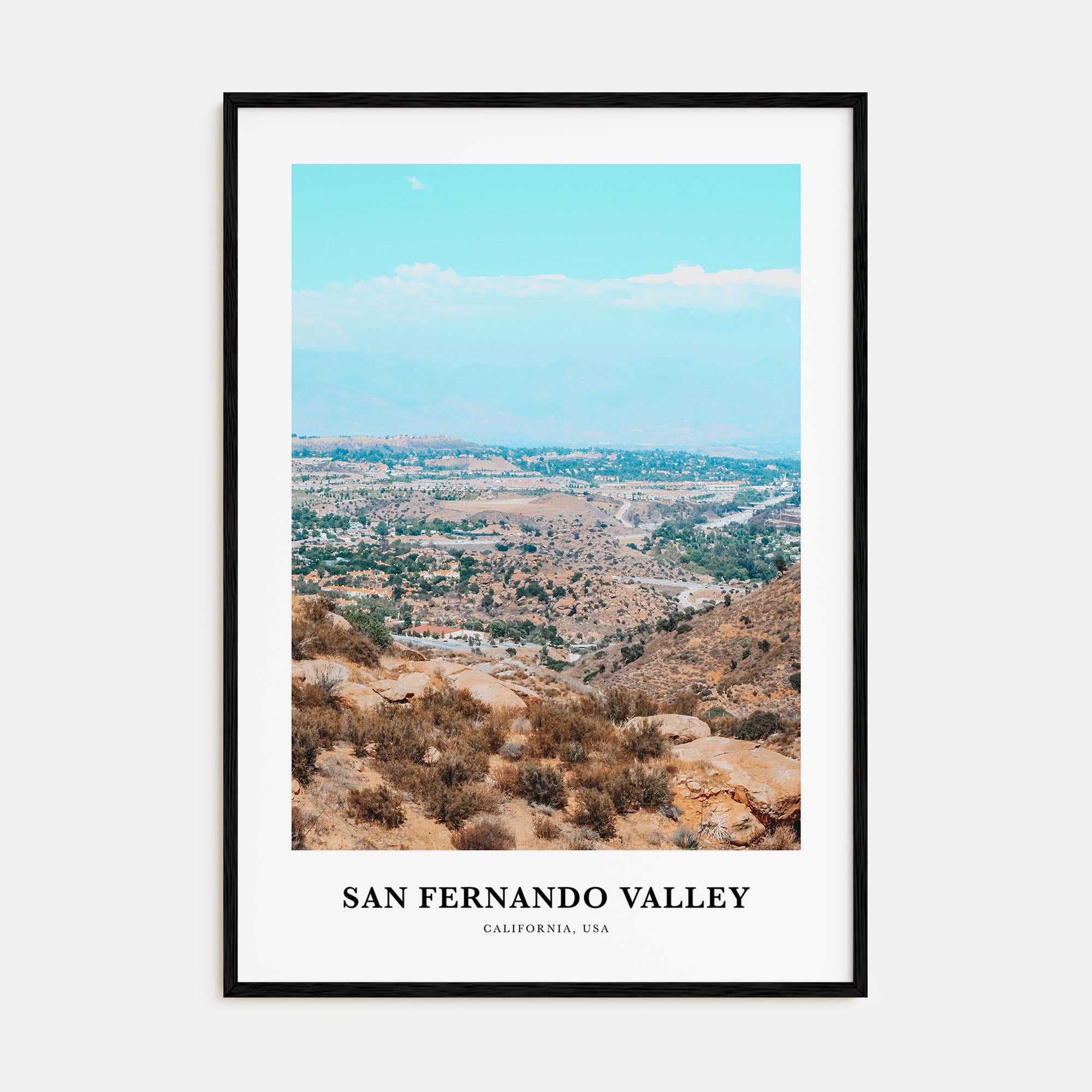 San Fernando Valley Portrait Color No 2 Poster