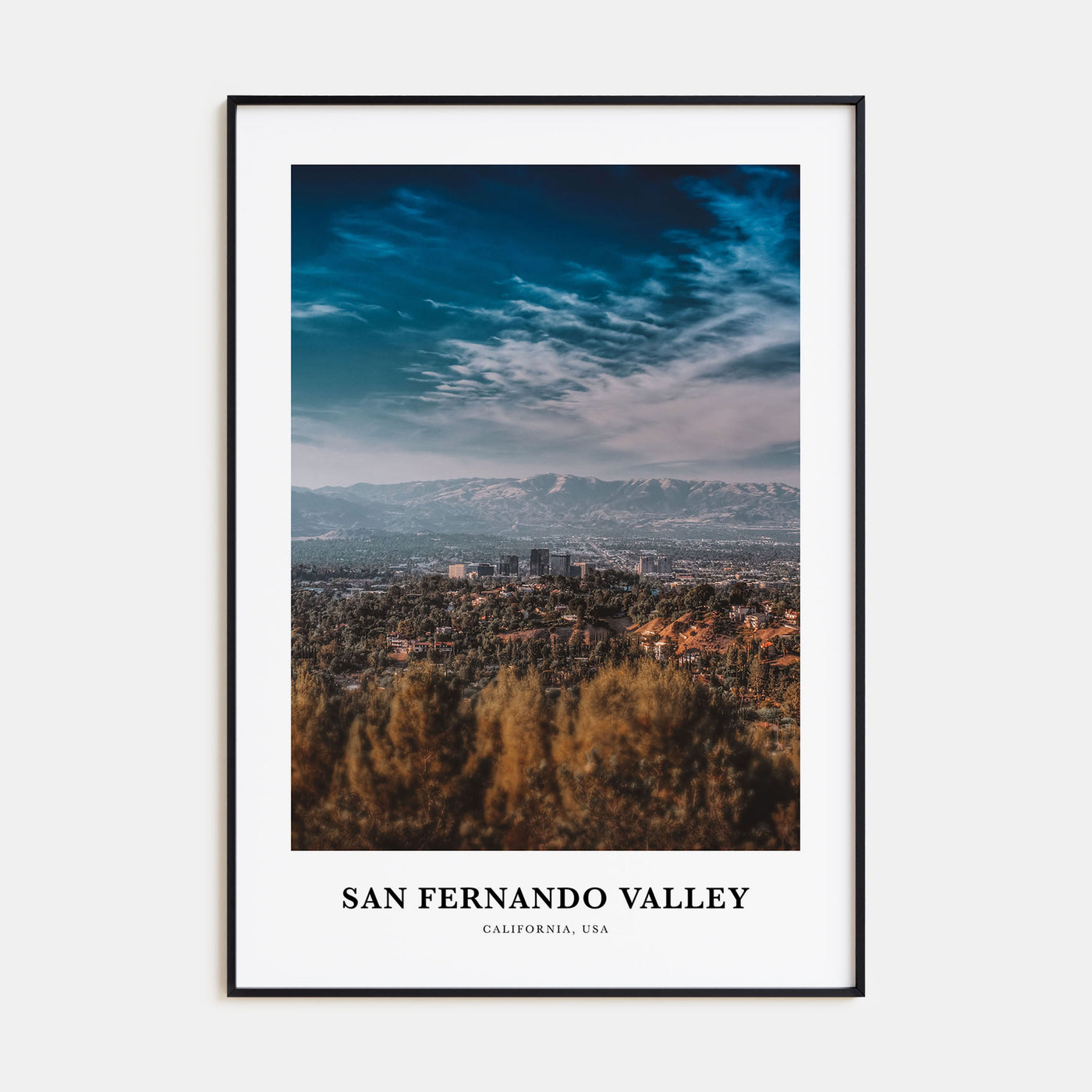 San Fernando Valley Portrait Color No 3 Poster