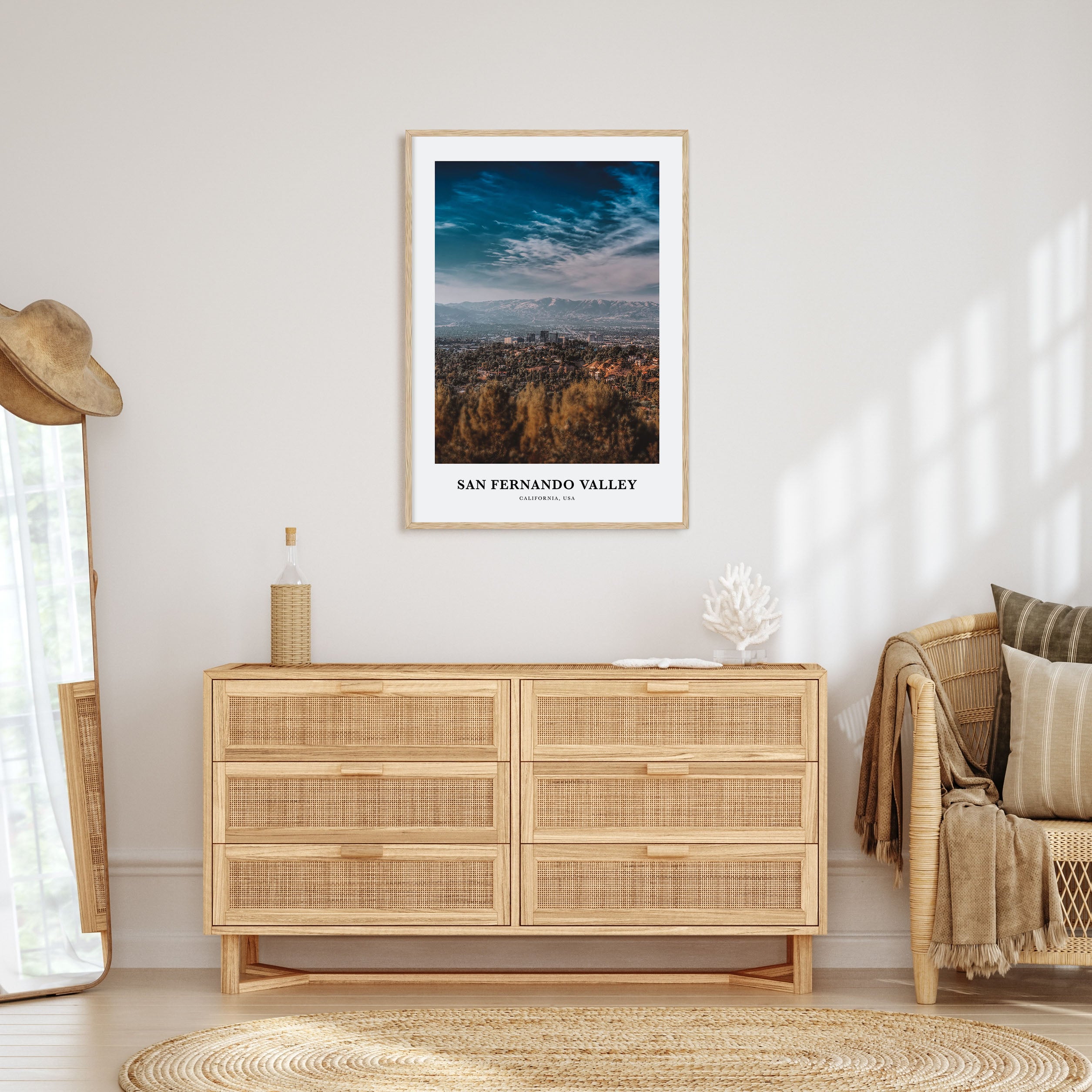 San Fernando Valley Portrait Color No 3 Poster