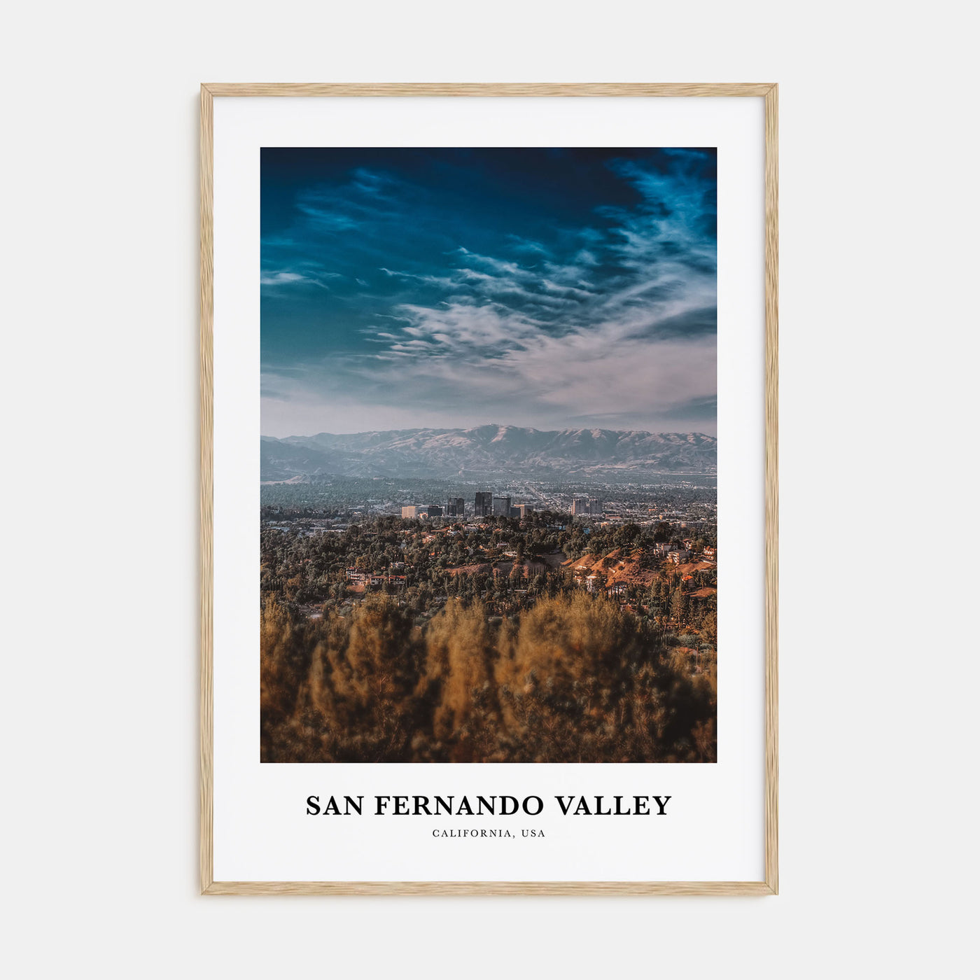 San Fernando Valley Portrait Color No 3 Poster