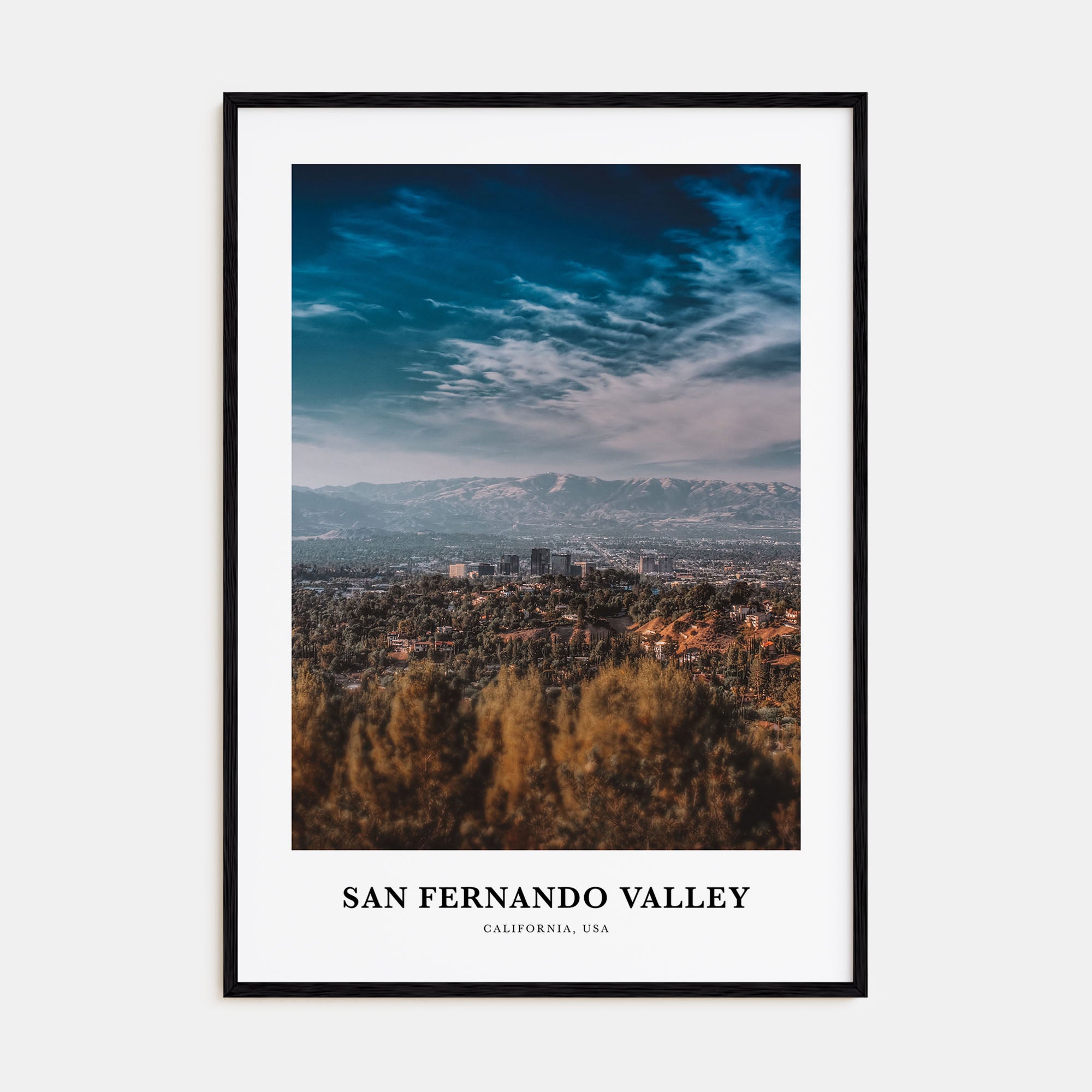 San Fernando Valley Portrait Color No 3 Poster