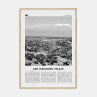 San Fernando Valley Travel B&W No 1 Poster