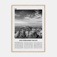 San Fernando Valley Travel B&W No 2 Poster